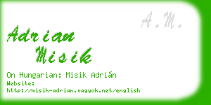 adrian misik business card
